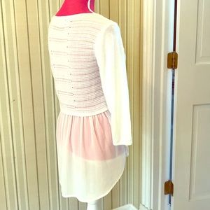 White lightweight sweater